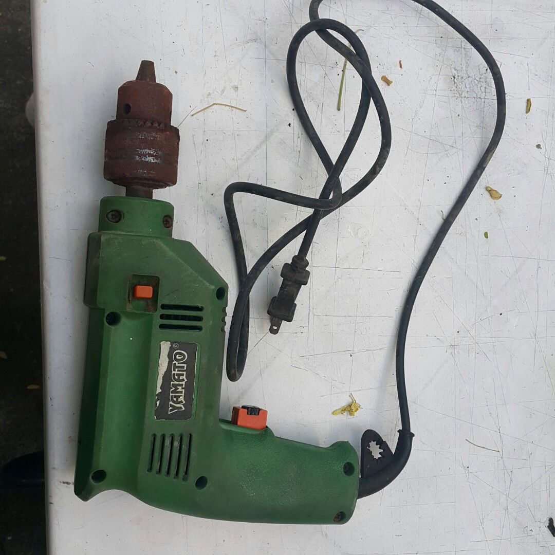 Yamato Impact Drill used (Category: Construction Tools & Equipment) located in Paranaque City. Submitted by vintagepopsicle (Listing ID 1218349636, Image 2). Description: Yamato Japan Impact Drill. Used but still spins. Sold As is only. 220V. Gcash and Lalamove..