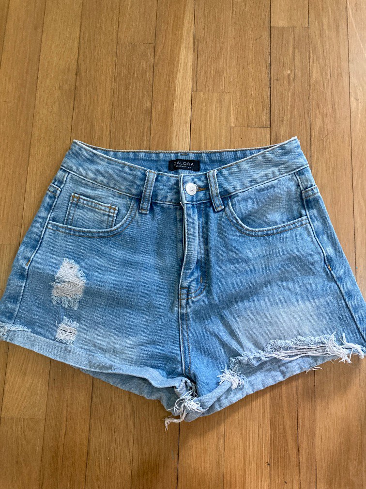Zalora ripped jeans shorts Women s Fashion Bottoms Shorts on