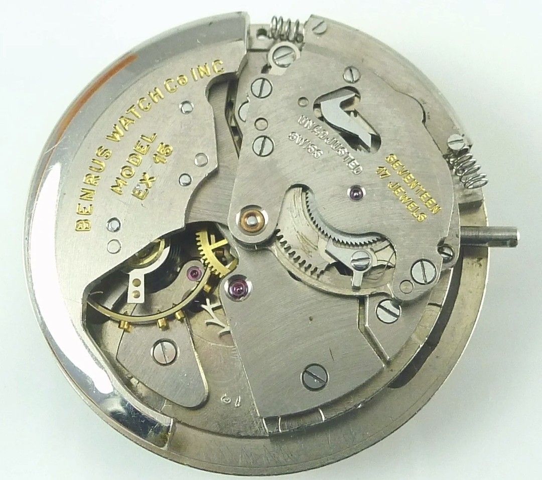 Mouvement Mécanique Vintage Benrus BB3 - Pour Montre Bracelet, Pièces Détachées, Occasion