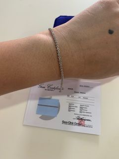 1ct full tennis bracelet in 18k whitegold