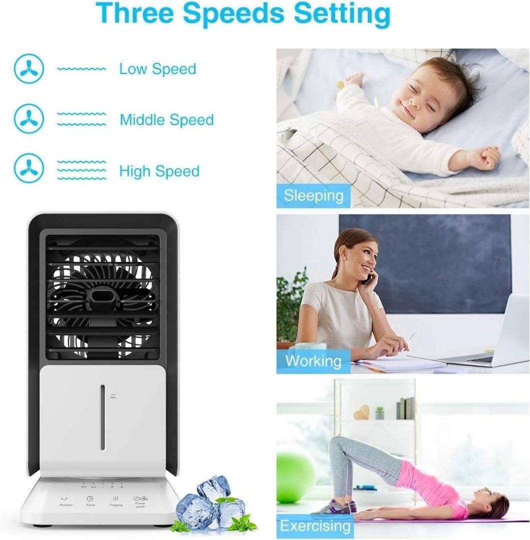 Portable oscillating air store conditioner