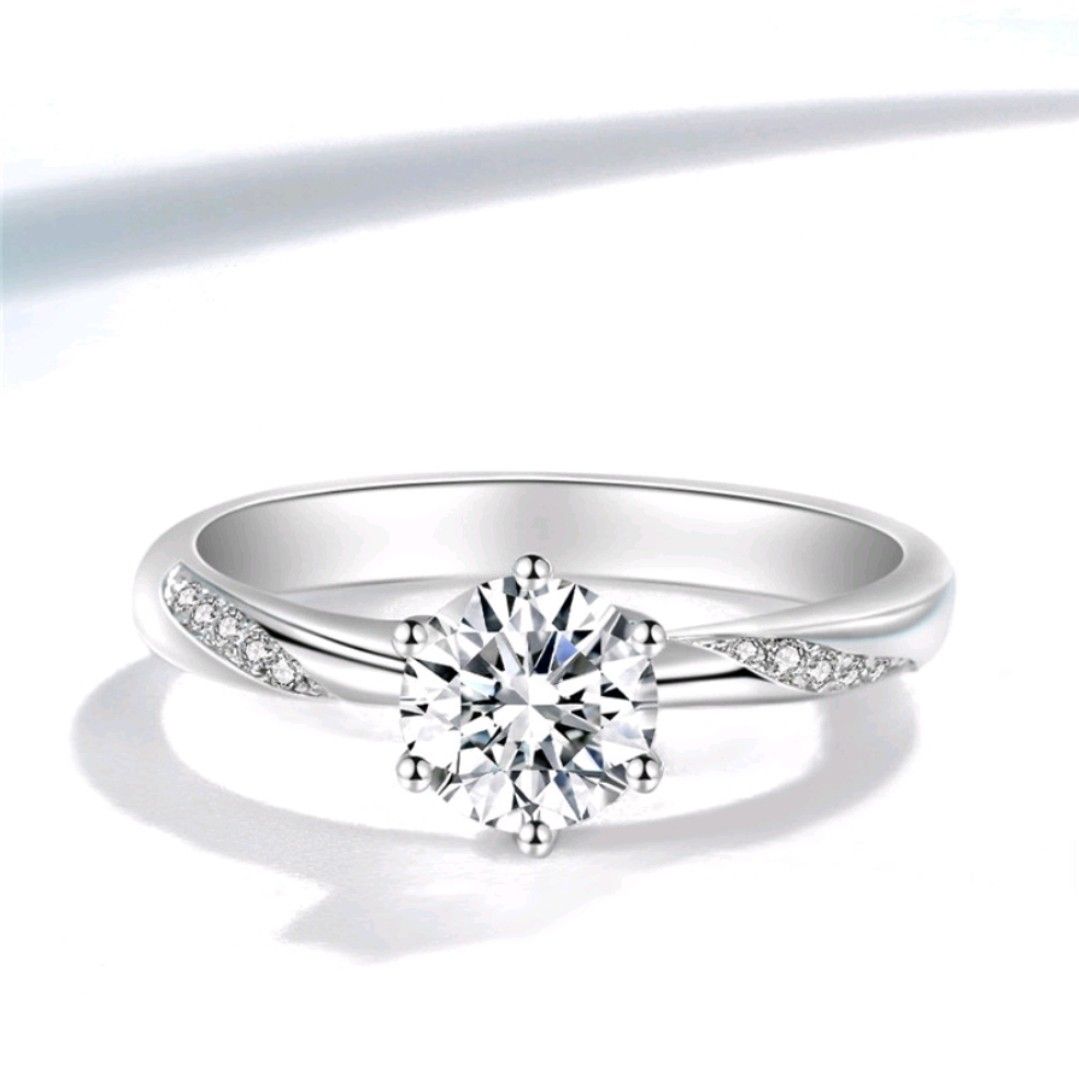White gold on sale ring 24k
