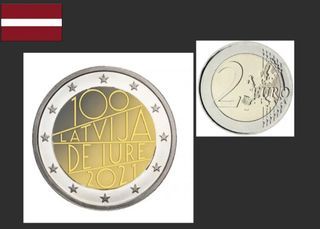 2€ Rare Bimettalic Commemorative Coin - European Countries UNC