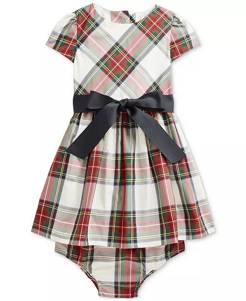 Ralph lauren plaid dress baby sale