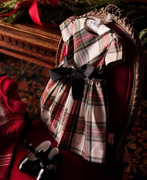 70 OFF POLO Ralph Lauren Taffeta Plaid Baby Girl Dress