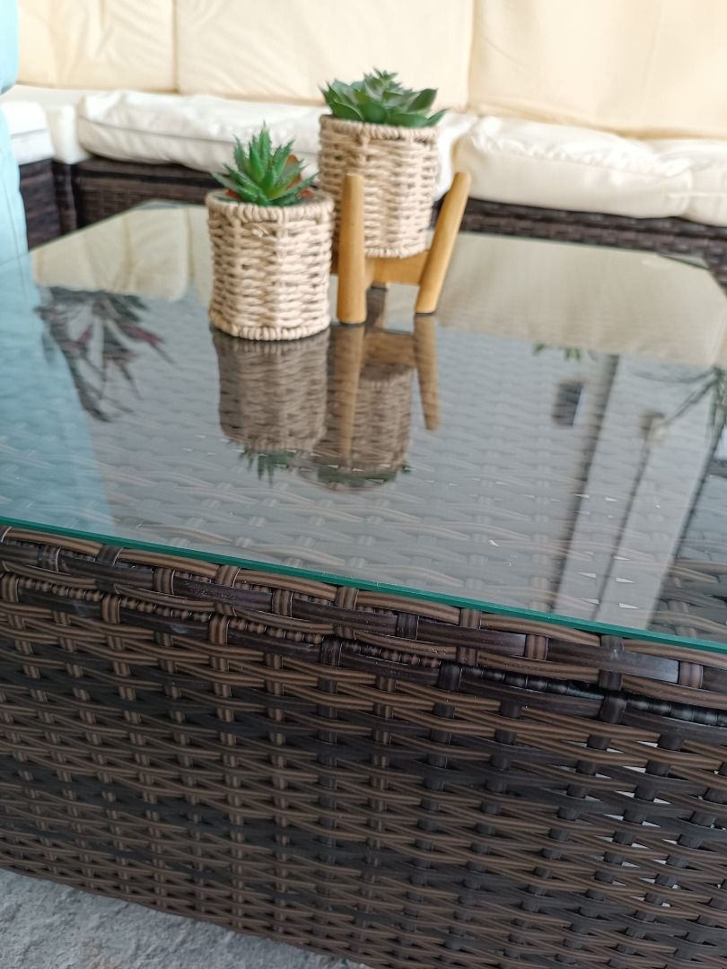 7PCS Wicker Sofa Set C (Category: Sofas) located in Muntinlupa City. Submitted by aussiesurplus (Listing ID 1221728172, Image 3). Description: 7PCS Wicker Sofa Set C 22500 Synthetic rattan .