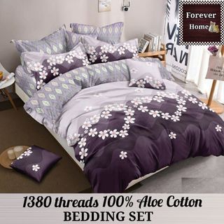 🌺現貨🌺全新🆕升級🆙1380針床單套裝Bedding set 💰消費券💰 - 款式F17