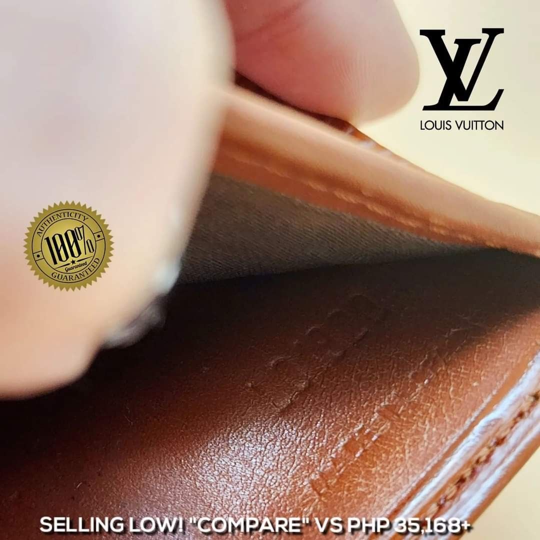 EUC LOUIS VUITTON Vernis Compact Wallet Bloom Patent Leather