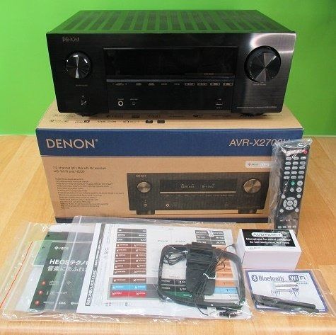 超美品DENON 7.2ch AV 環繞劇院擴大機接收器AVR-X2700H 2022年日本製造