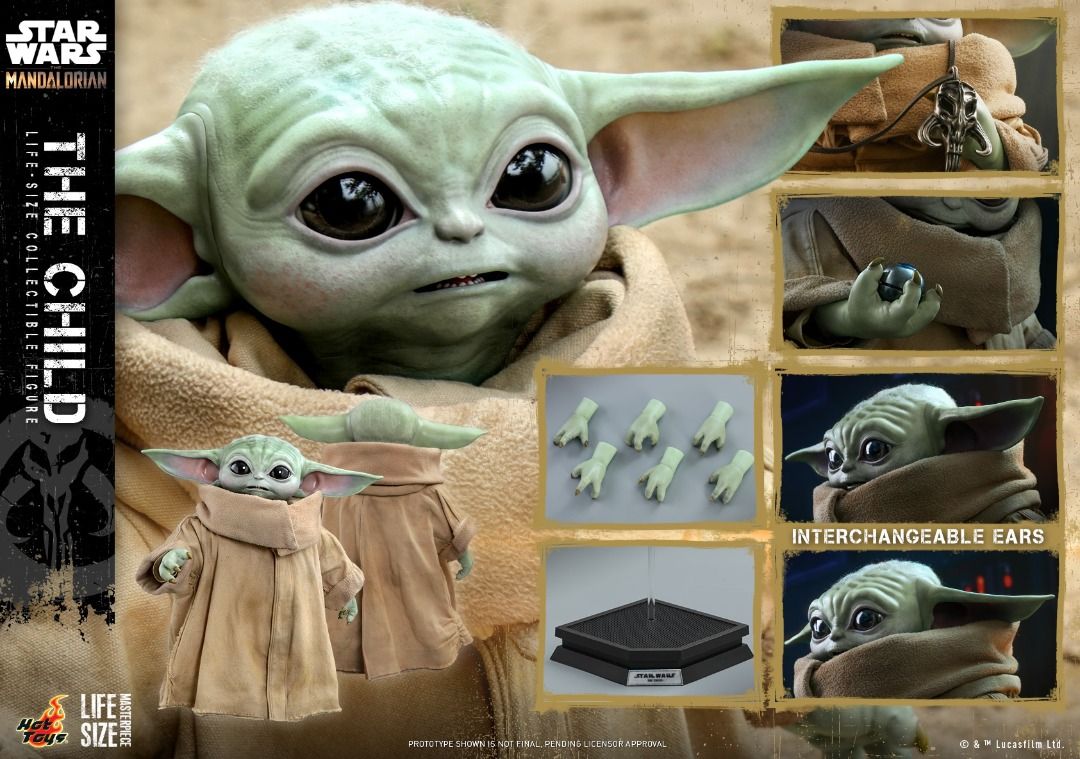 全新啡盒未開Hot Toys LMS013 The Child Life Size Star wars Grogu 1