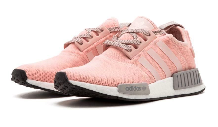 Adidas NMD R1 Pink Grey UK 5 Women s Fashion Footwear Sneakers on Carousell