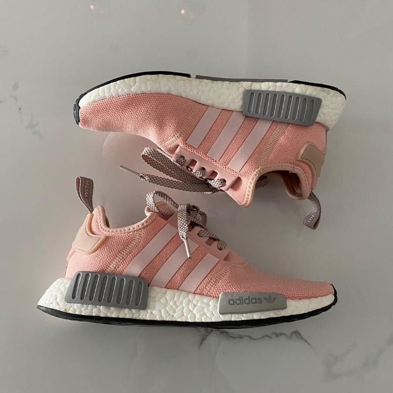 NMD Pink Grey (UK 5), Women's Fashion, Footwear, Sneakers Carousell