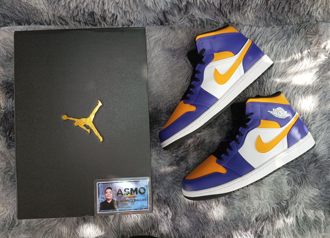 Jordan 1 retro top lakers