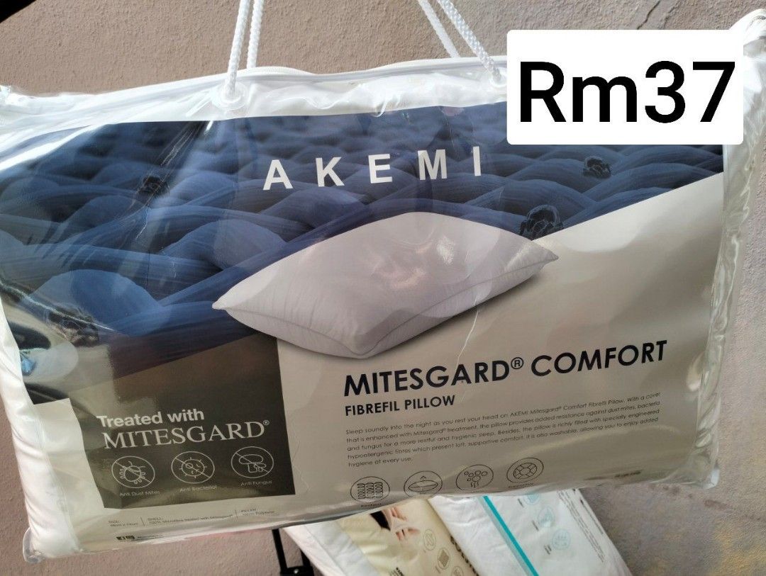 AKEMI Mitesgard comfort fibrefil pillow