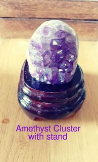 AMETHYST CLUSTER with stand