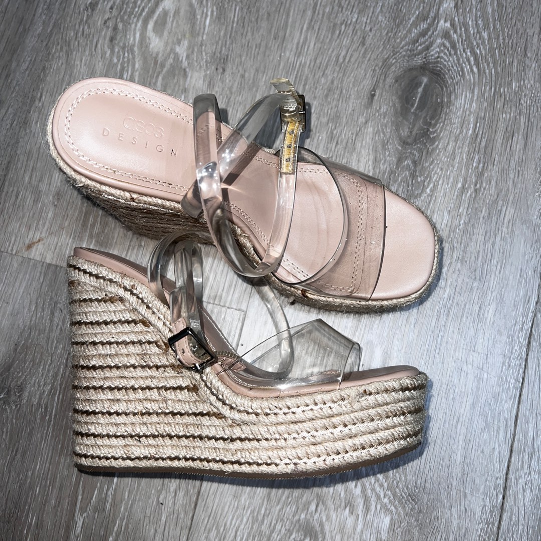 Gold shop wedges asos
