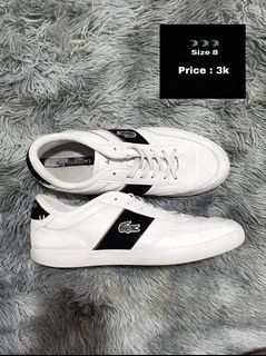 Authentic Lacoste White Shoes