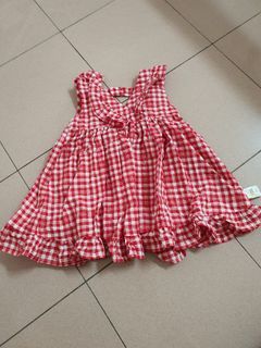 Baby girl plaid dress sleeveless