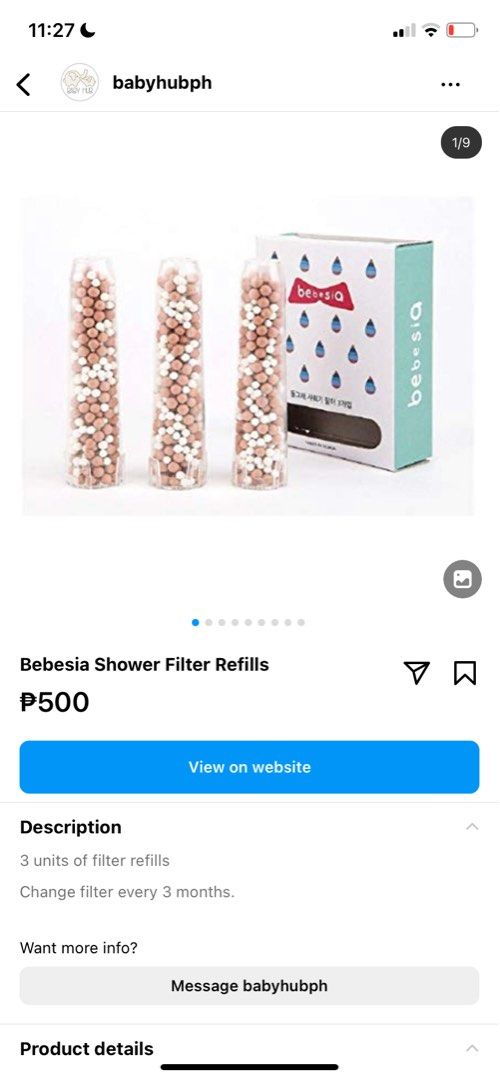 Bebesia Shower Filter Refills (Category: Bathtub & Bath Accessories) located in Manila. Submitted by goodbuy_02 (Listing ID 1221829755, Image 1). Description: I have 2 refills. With box :) Pm me for more pics. Thanks!.