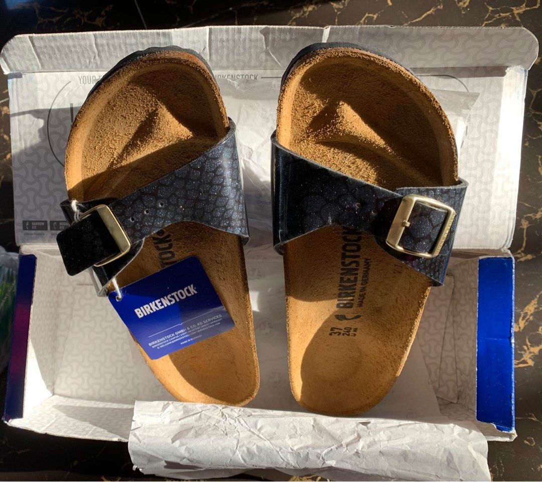Black hotsell hologram birkenstocks