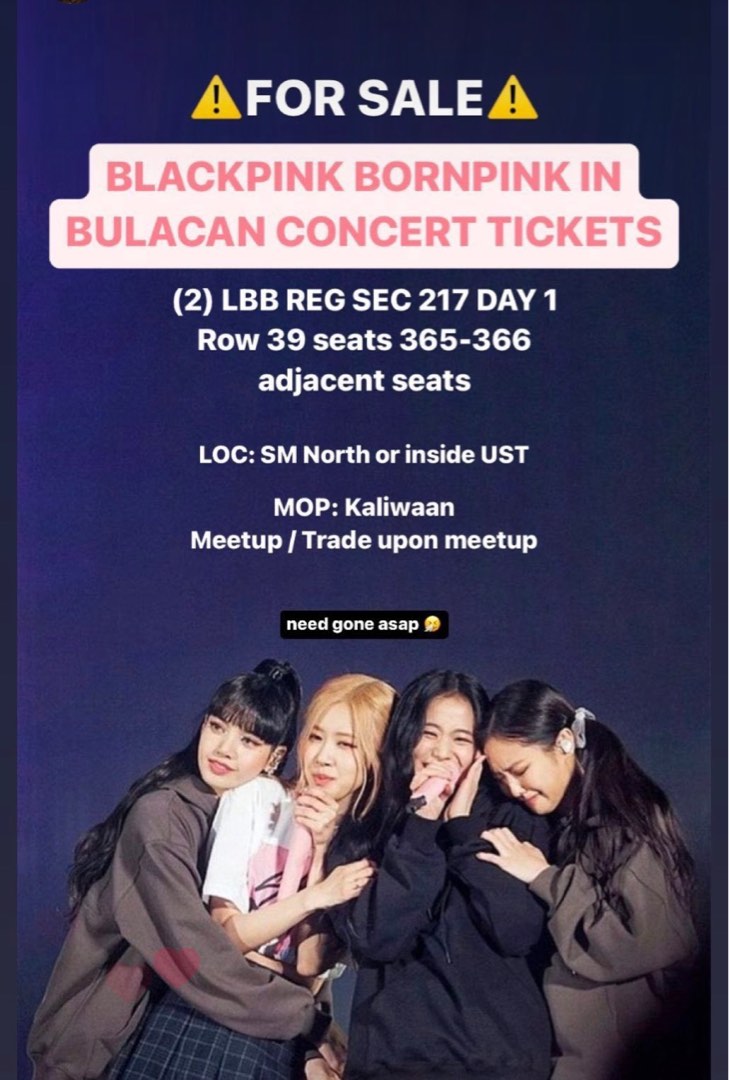 Blackpink Concert Ticket on Carousell