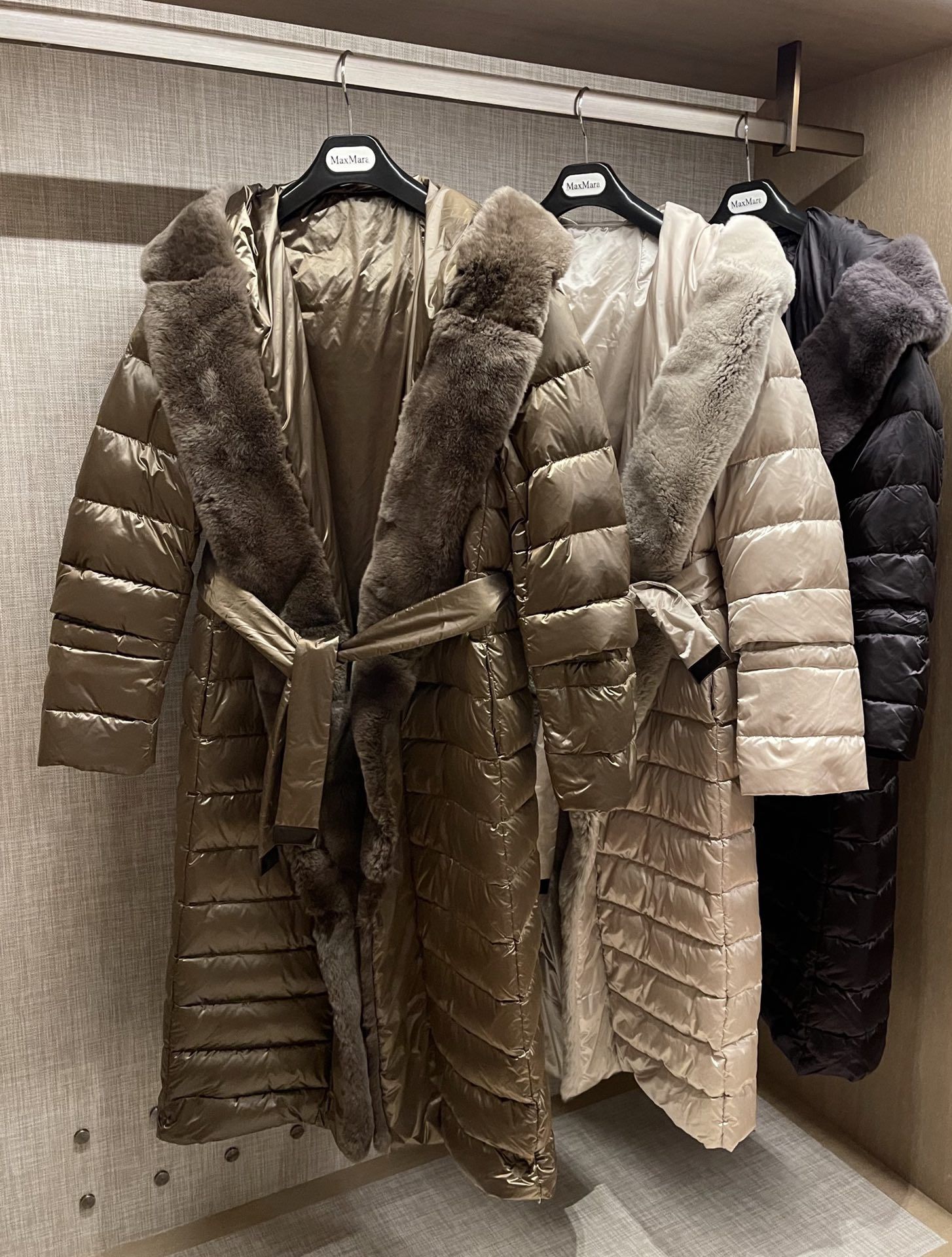 Max mara rabbit fur coat top
