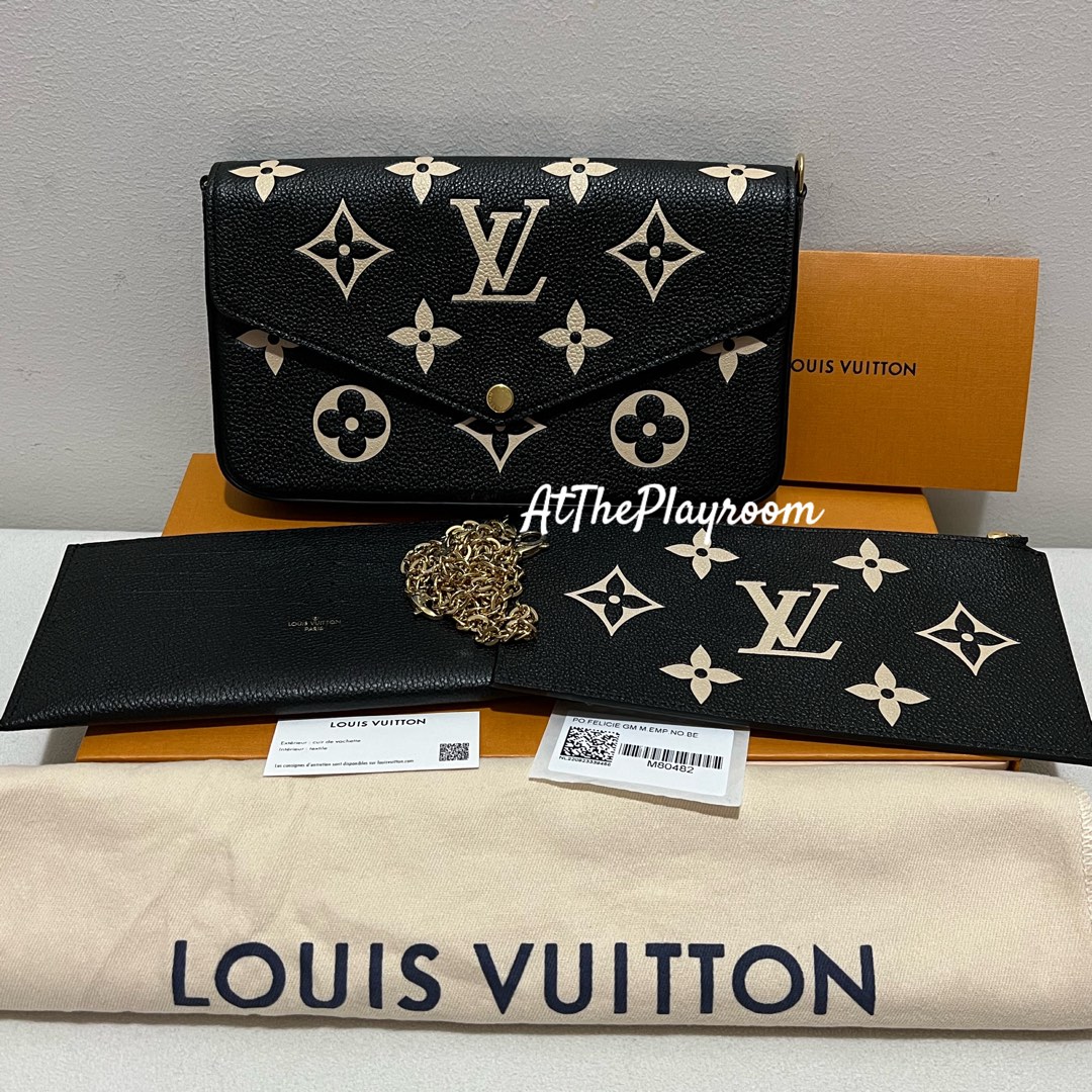Bnew LV Felicie Empreinte Bi Color, Luxury, Bags & Wallets on Carousell
