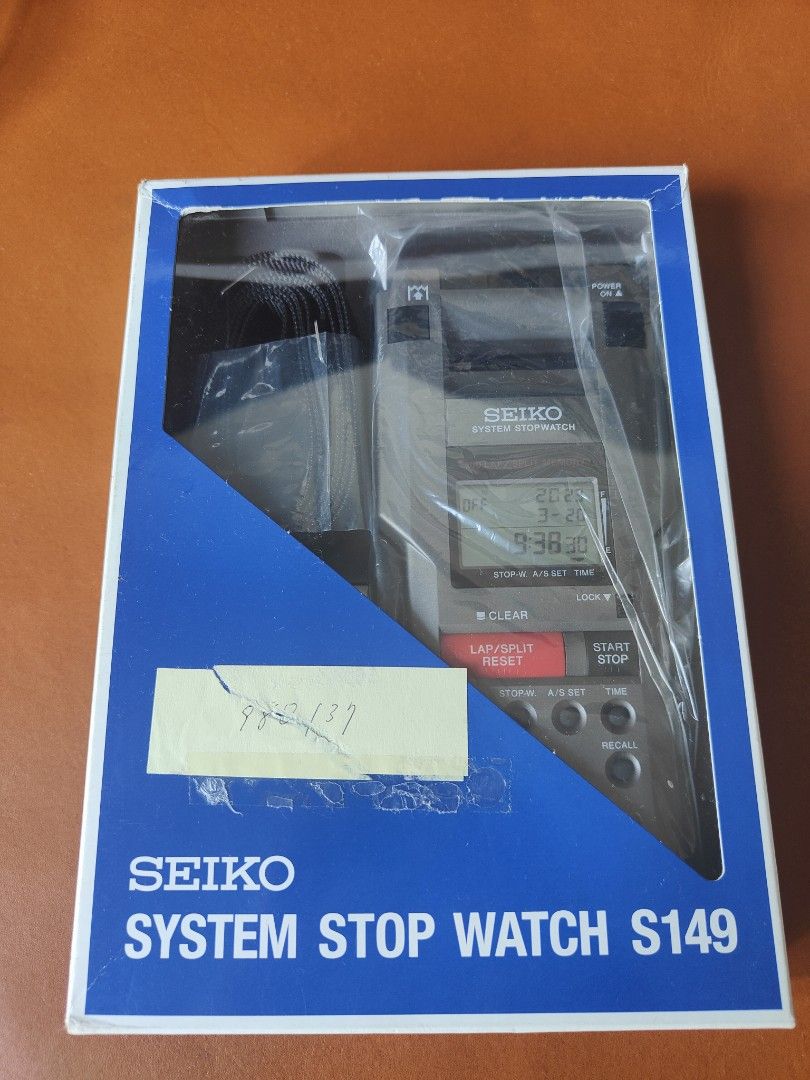 BNIB : SEIKO S149 STOPWATCH with printer, Sports Equipment, Other Sports  Equipment and Supplies on Carousell