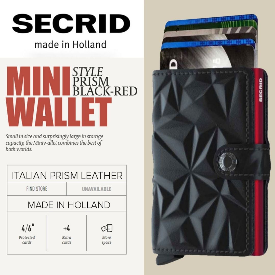 BNIB] Limited Edition SECRID MiniWallet (PRISM LEATHER) - RFID Wallet +  CardProtector, Luxury, Bags & Wallets on Carousell