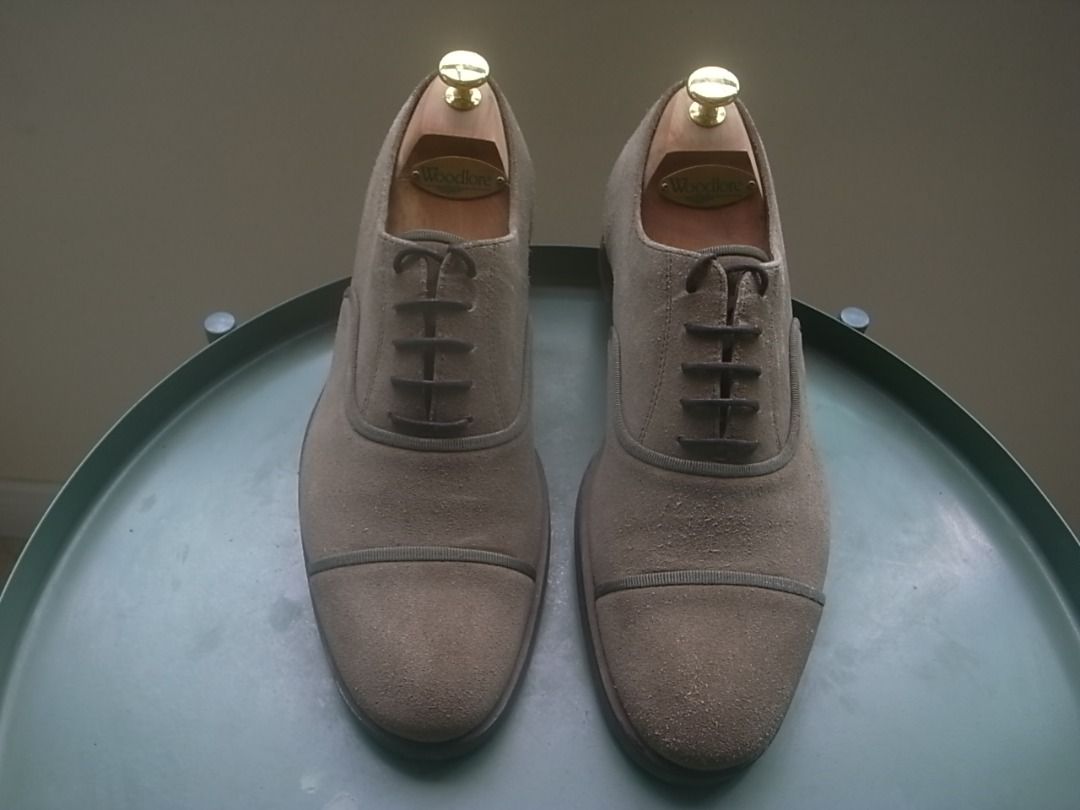 Bottega Veneta Suede Oxfords, Men display picture 1