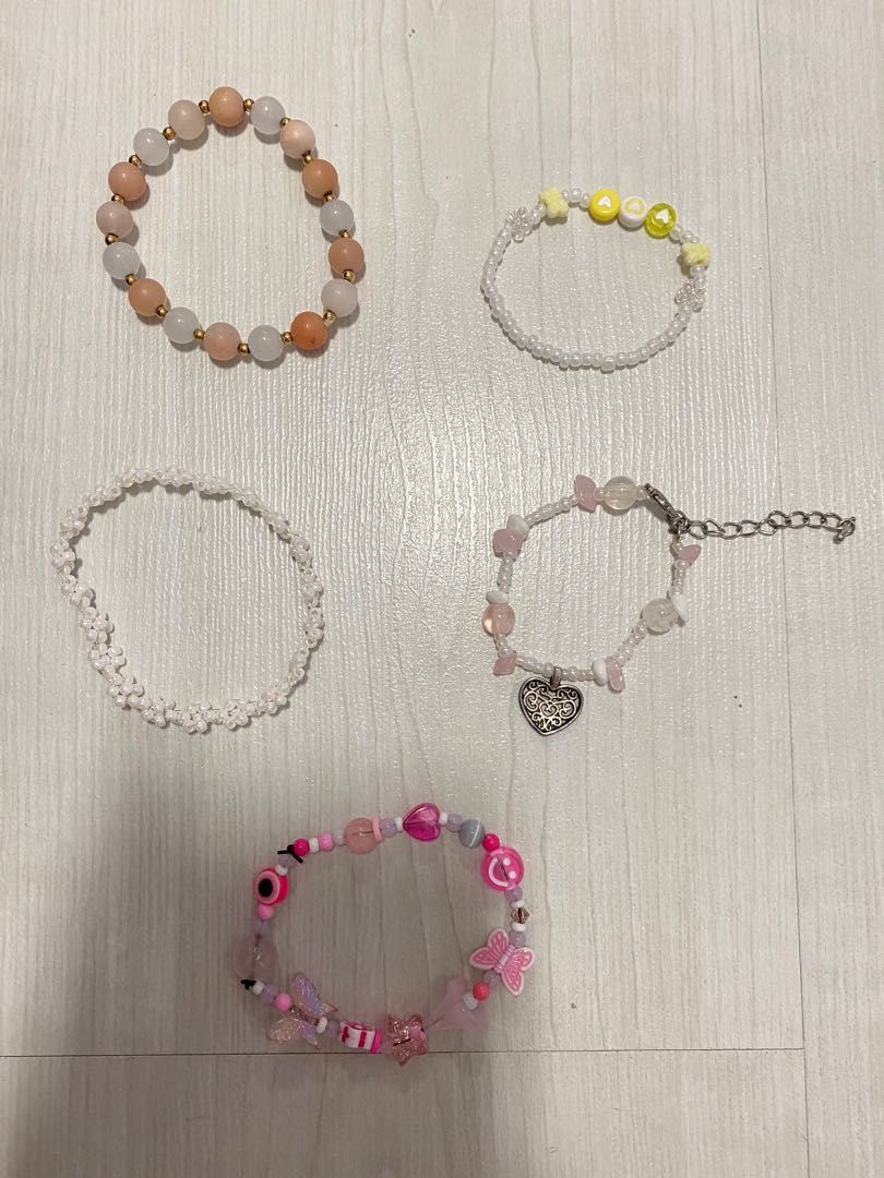 Cheap store pink bracelets