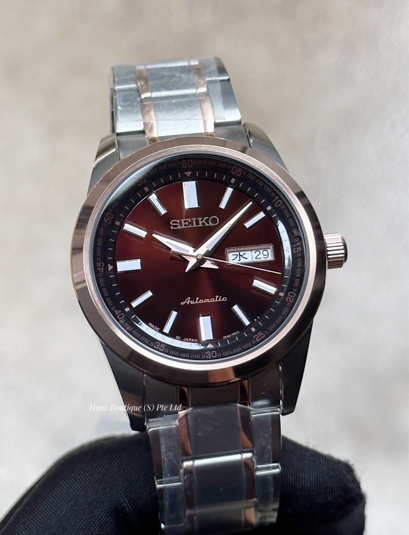 Brand New Seiko Presage Chocolate Dial Automatic Watch SARV006, Men's ...