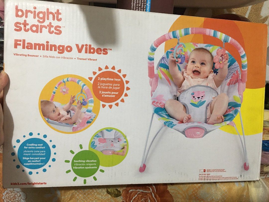 Bright starts flamingo sales bouncer