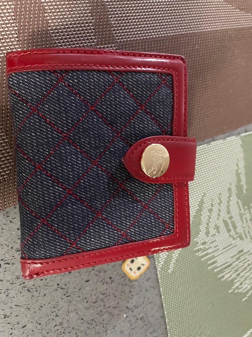 Burberry shop denim wallet