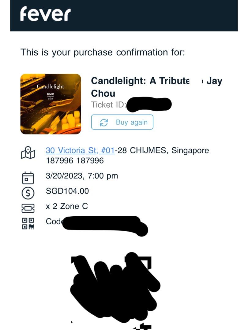 Candle light Jay Chou, Tickets & Vouchers, Event Tickets on Carousell