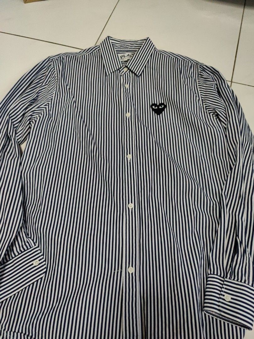 cdg play dress shirt