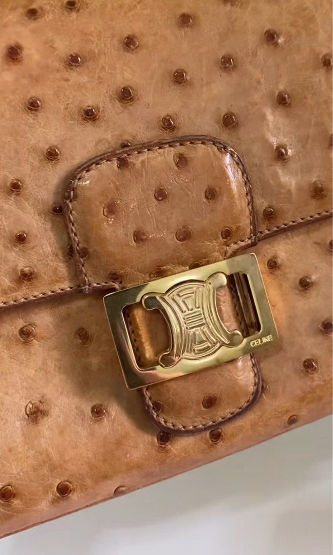 Celine ostrich bag new arrivals