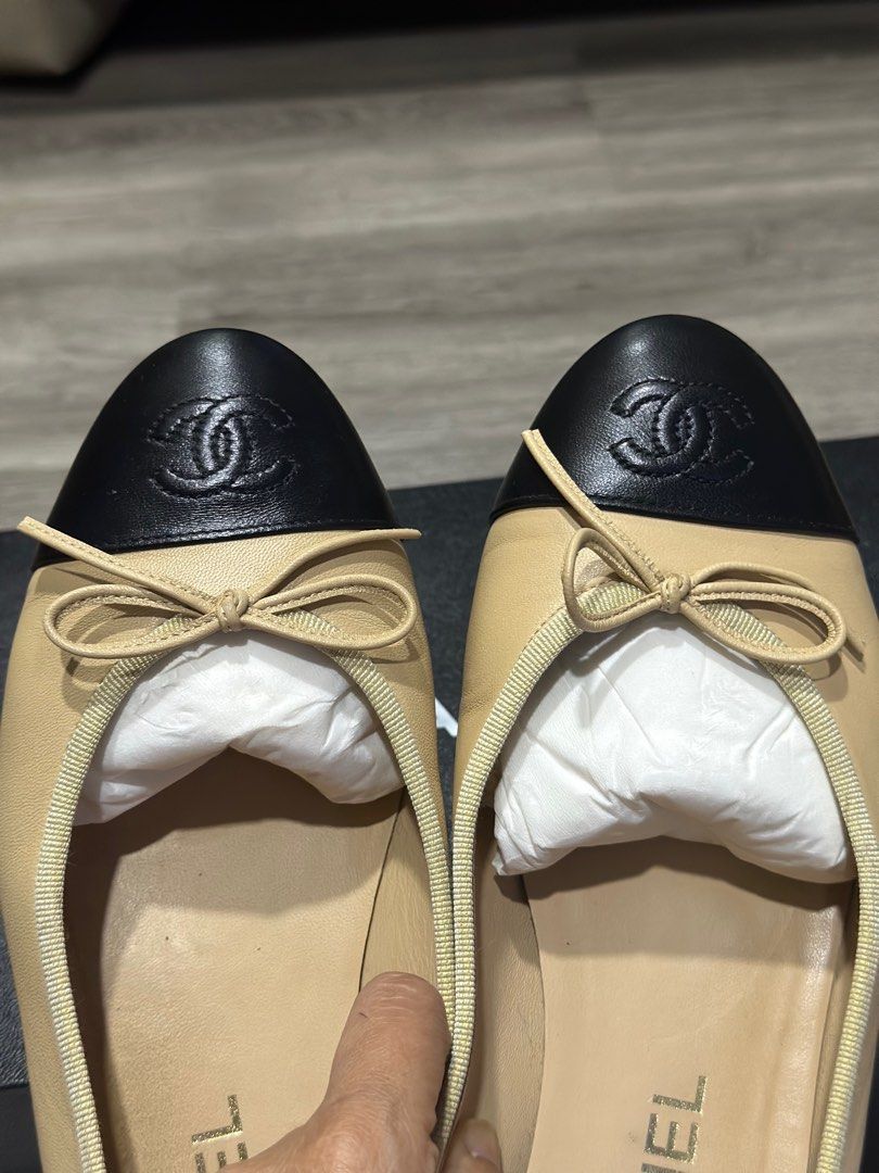Chanel Ballet Flats size 37, Luxury, Sneakers & Footwear on Carousell
