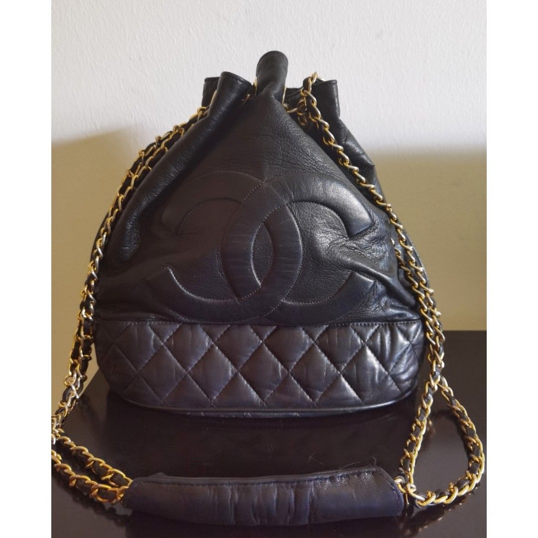 Chanel Drawstring Bucket Bag, Women's Fashion, Bags & Wallets, Cross-body  Bags on Carousell