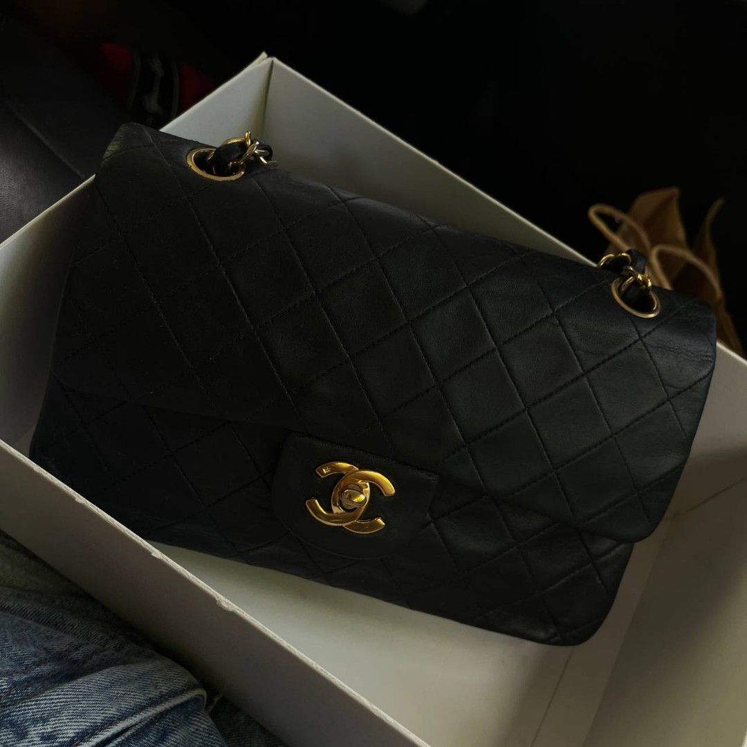Chanel Classic Small Bag in Lambskin, Luxury, Bags & Wallets on
