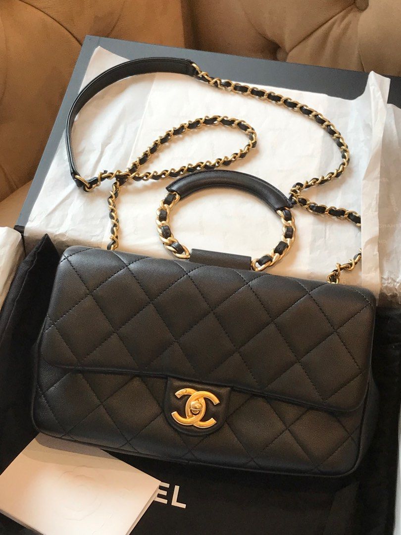 Chanel Top handle 20c, Luxury, Bags & Wallets on Carousell