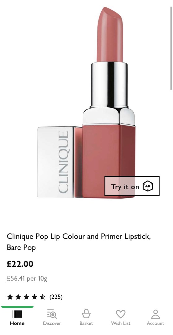 Clinique Lipstick Bare Pop 02, Beauty & Personal Care, Face, Makeup on ...