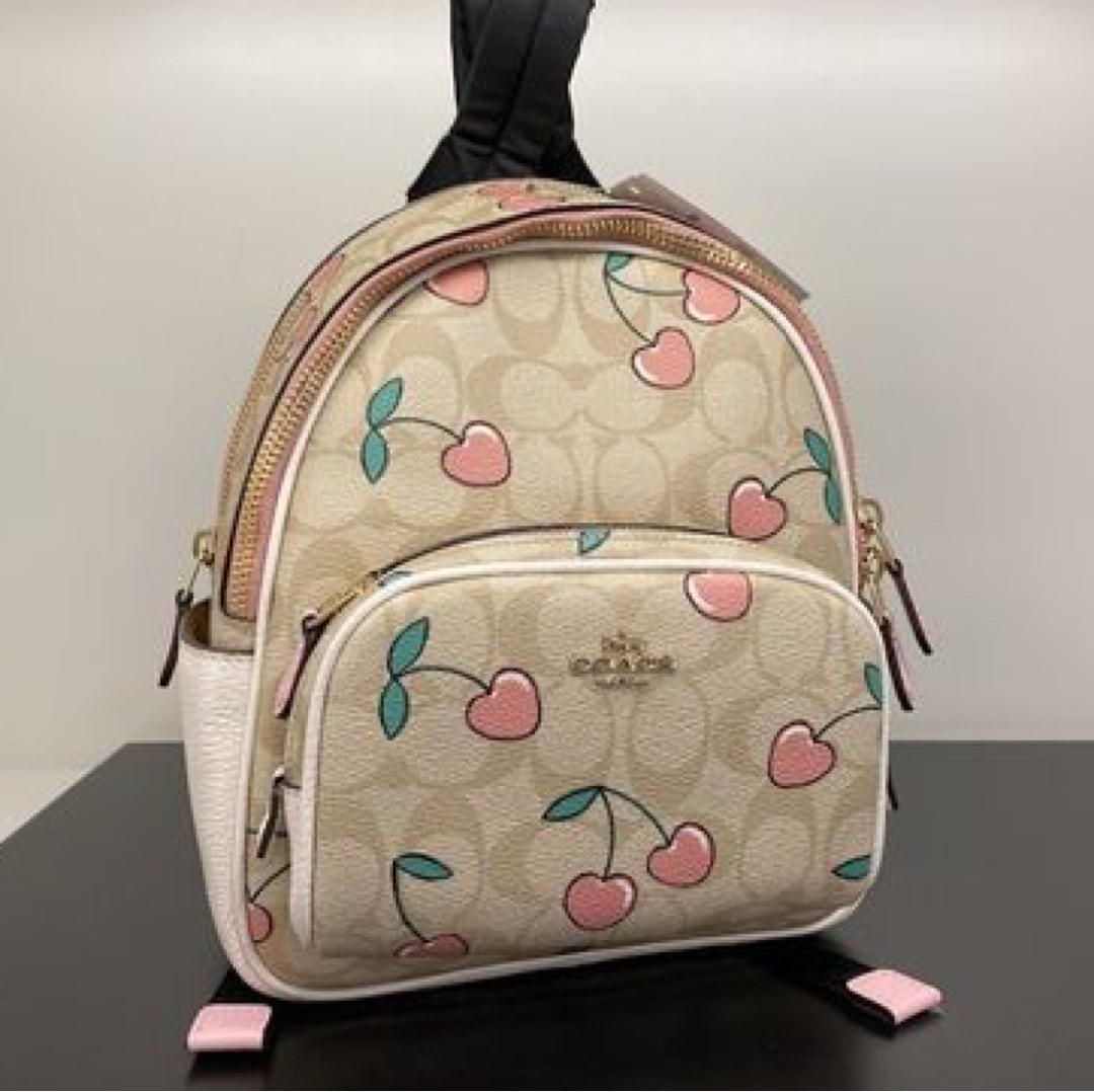 Coach Women’s Cherry Backpack, Women's Fashion, Bags & Wallets