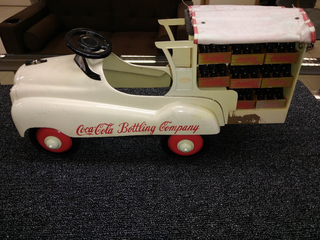 Vintage coca cola toy delivery truck online