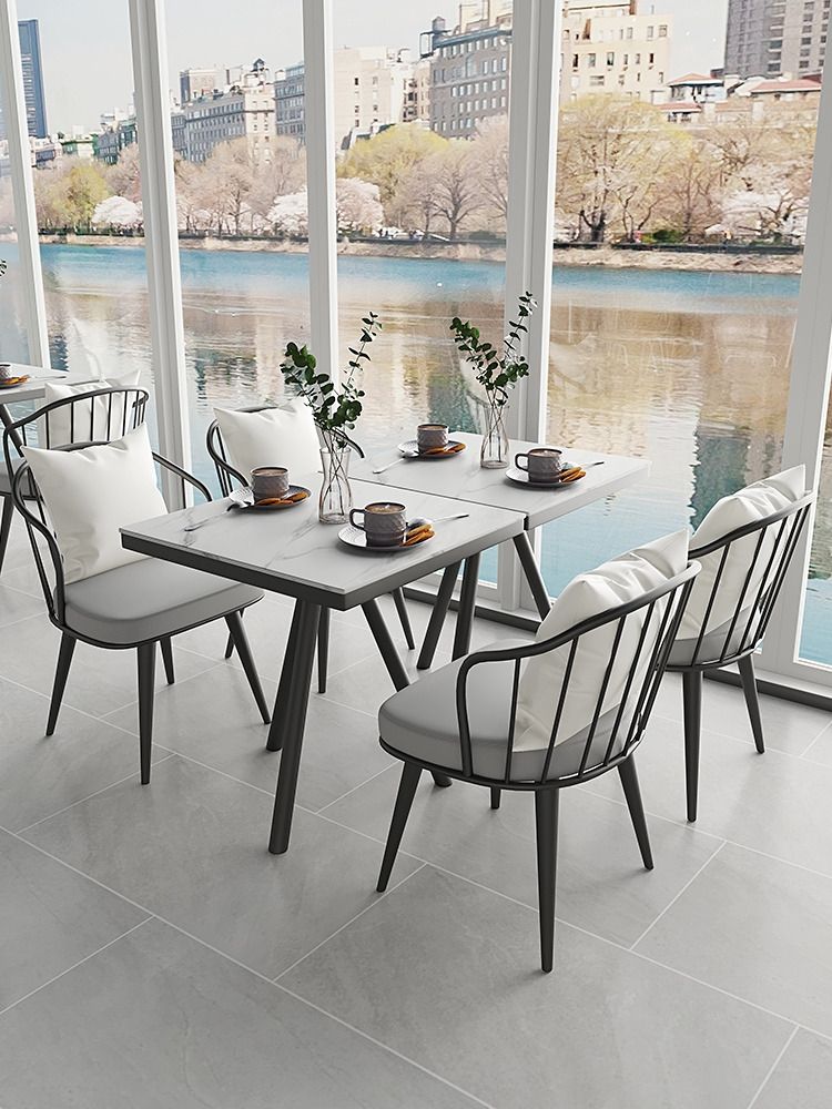 COLDSTONE Modern Slate Dining Table, Furniture & Home Living, Furniture ...