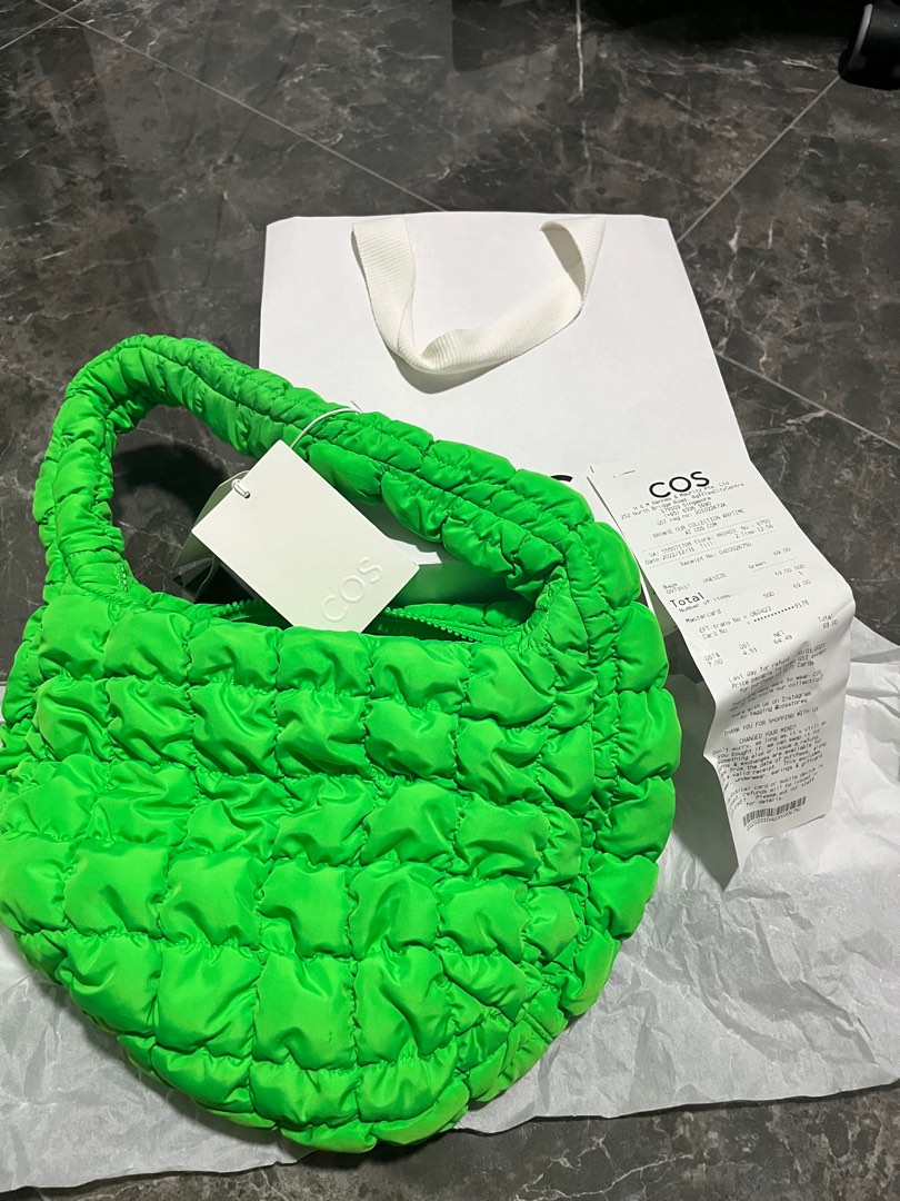 COS Mini Quilted Bag Green, Women's Fashion, Bags & Wallets, Shoulder