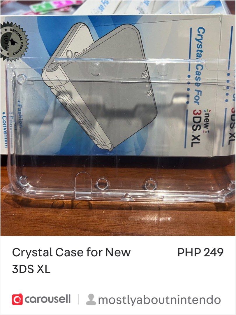 Crystal Case for New 3DS XL (Category: Cases & Covers) located in Baliuag. Submitted by mostlyaboutnintendo (Listing ID 1221849481, Image 2). Description: FS: brand new crystal case for New 3DS XL 249 pesos each LOCATION: Baliwag, Bulacan. Mode of Payment: BDO/BPI/GCASH/SEA BANK Mode of Delivery: J&T Express/Shopee check out RFS: badly need funds.