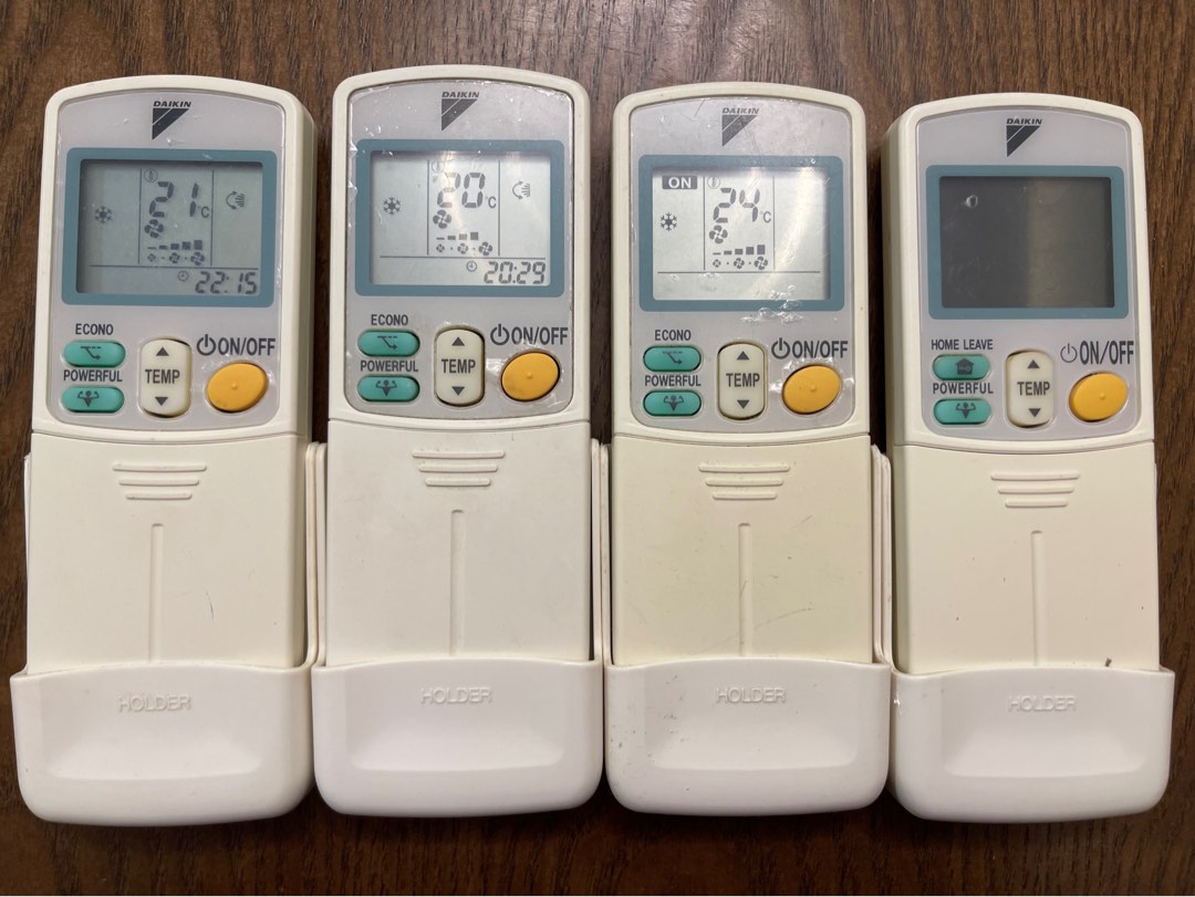 Daikin aircon remote control, TV & Home Appliances, Air Conditioners & Heating on Carousell