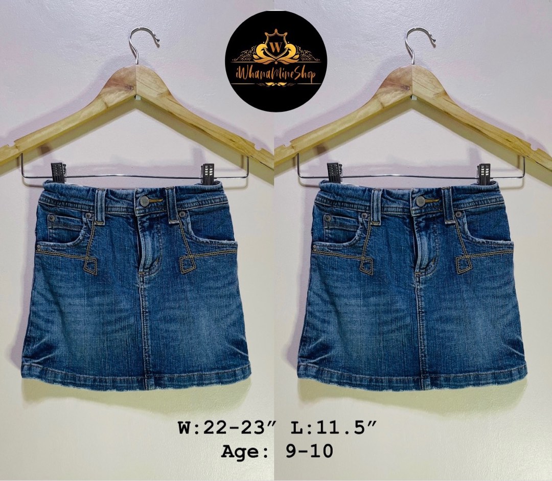 Denim skirt age 9-10 new arrivals