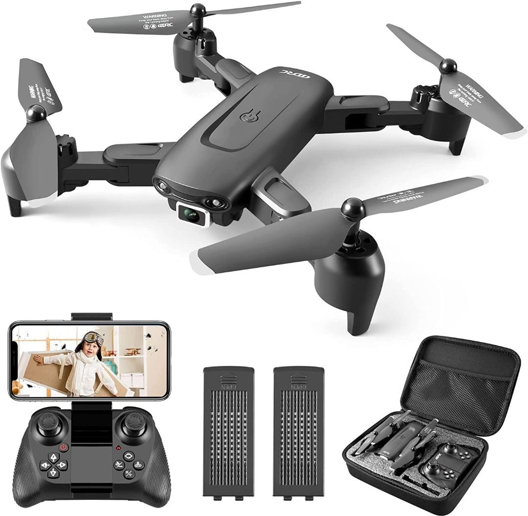 X-shop Drone with Camera, 1080P FPV Mini Drones for Kids Adults with  Carrying Case, One Key Take Off/Landing, Altitude Hold, Obstacle Avoidance,  Toys